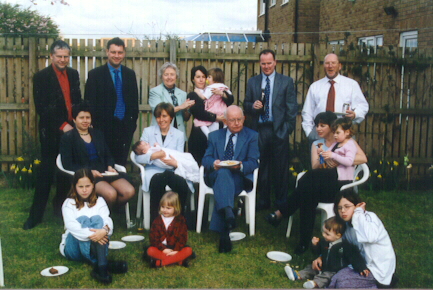 The Hartley Family at the Christening of Ben Warburton  19/3/2000