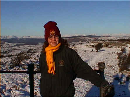 Kathryn on top of Grange Hospice 30/12/00